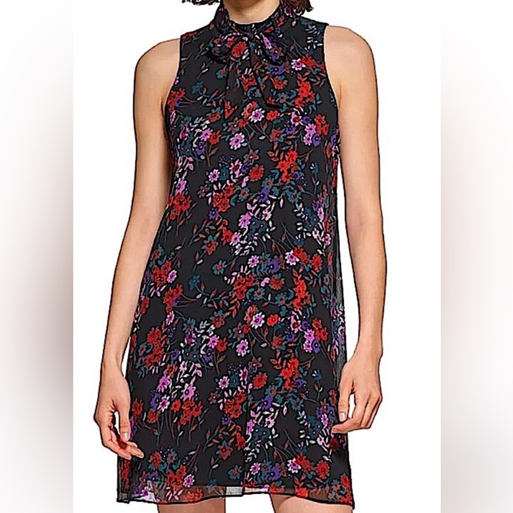 Calvin Klein Trapeze Floral Summer Shift Dress Size 10P NWT